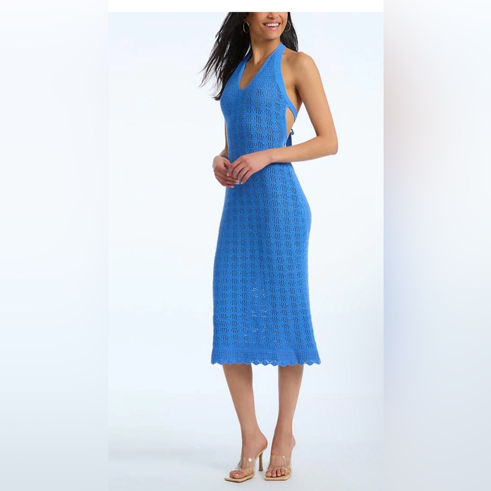 Crochet Halter Maxi Dress